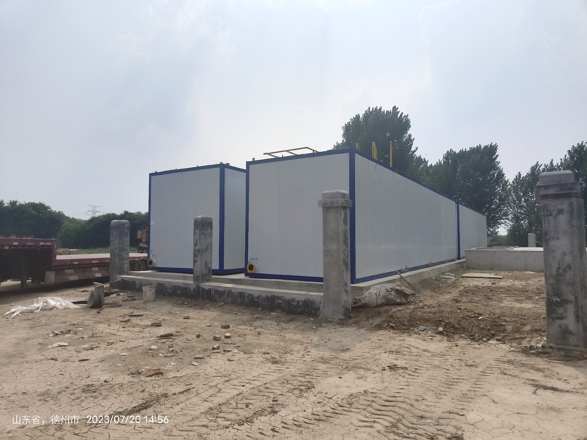 山東德州農村生活一體化污水處理設備工程案例